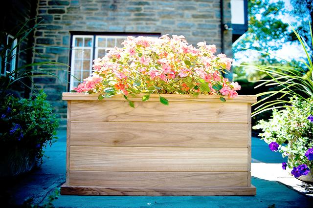 teak planter/tree box - 36x20x20 - domex hardwoods