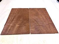 Mahogany, Genuine Figured Veneer - 2 pcs, 11"W x 18-1/2"L