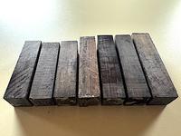 African Blackwood Turning Squares (7 pcs) - 1-1/4" x 4-1/2 to 5-3/8"